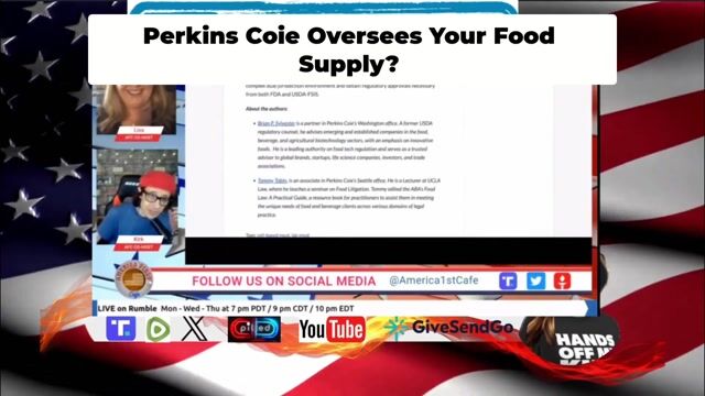 Perkins Coie Controls Your Food Deep State Meat Exposed